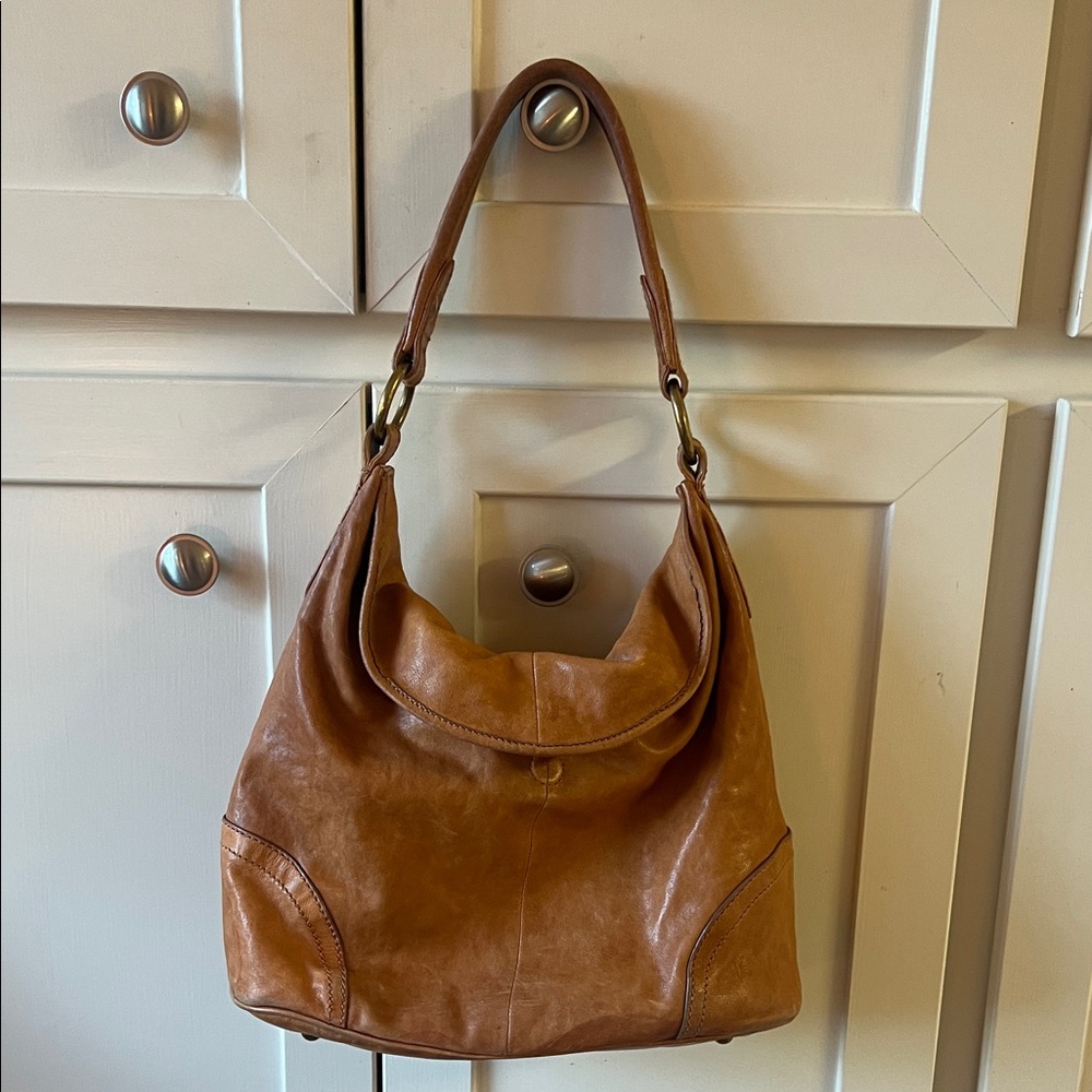 Brown Leather Hobo Bag